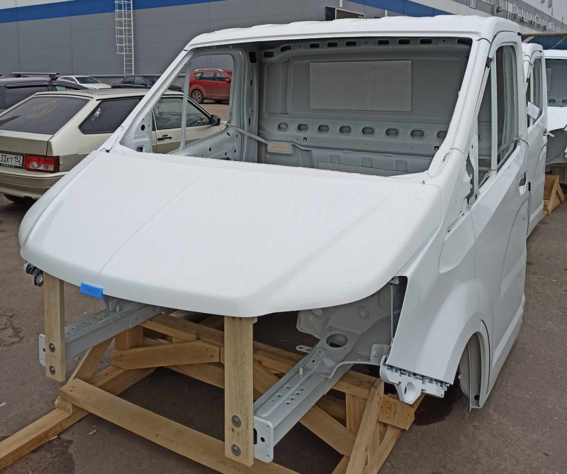 Кабина ГАЗ-A21R22 Газель Next NN (окрашенная без обивки) Цвет БЕЛЫЙ БЕЗ VIN Оригинал